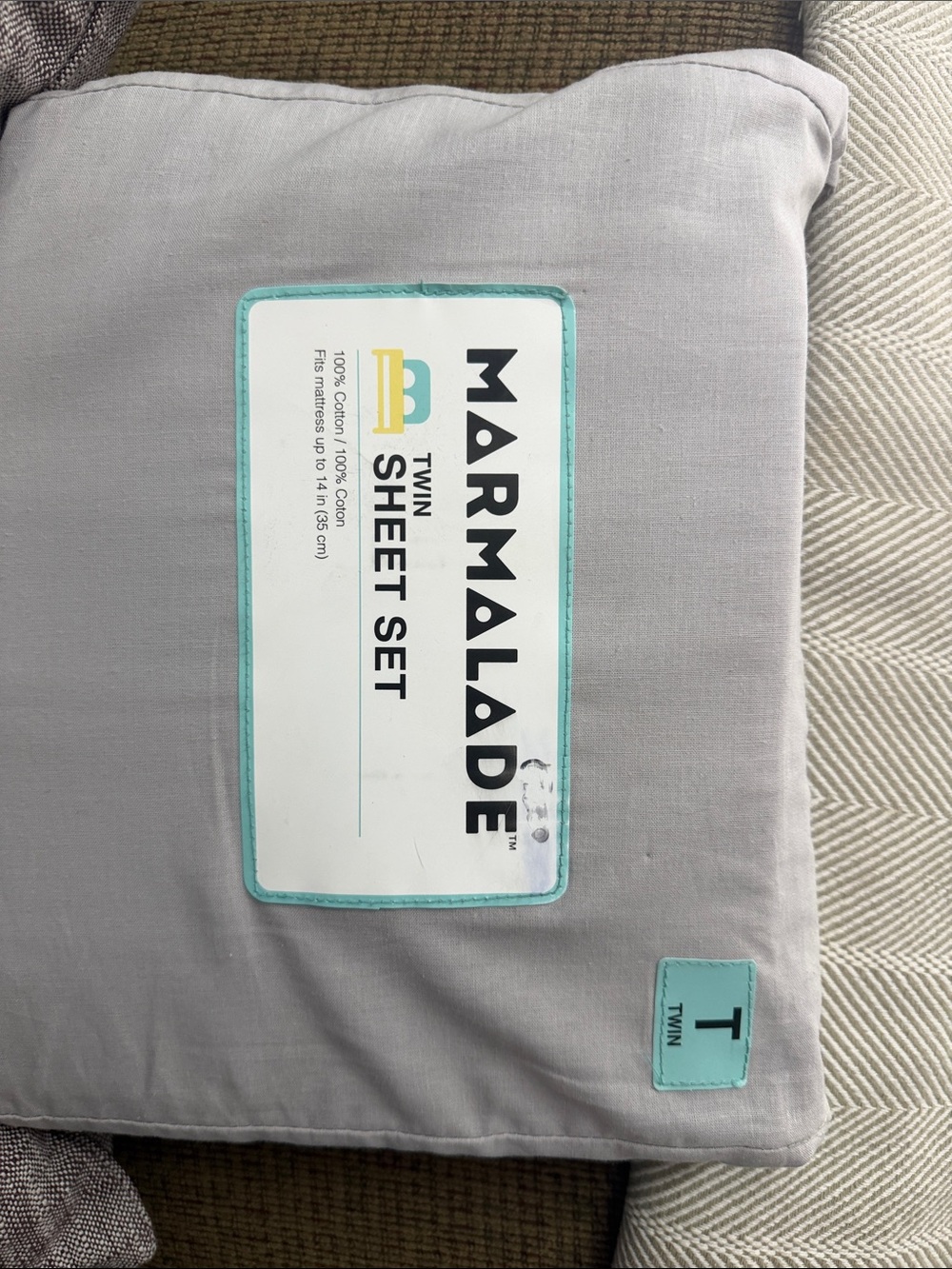 Marmalade Twin Sheet Set in Light Gray